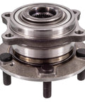 Front view of Front Hub Bearing Assembly For Kia Sorento Rondo and Hyundai Santa Fe 5 Lug Without ABS Bolt On Direct Fit 30 Spline 51750 3J000 513266 Veracruz Compatible Ready To Roll.