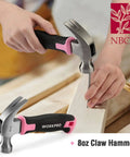 Pink 35 Piece Tools Set With Storage Toolbox For Home Garage Dorm And Apartment Essential Tool Kit For New House Projects
