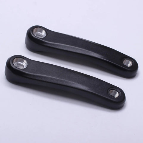 Square Hole Ebike Crank Arm Forged Alloy 6061 For Mid Mounted Motors 127mm 140mm 152mm 160mm 165mm 170mm 175mm Beefy High Strength Durable Torque Ready Replacement, black pair
