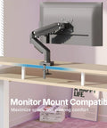 Electric Standing Desk 55 Inch By 26 Inch With 24.4 Inch Large Keyboard Tray And Two Drawers C Clamp Mount Compatible Ergonomic Sit Stand Desk Setup With Four Height Presets Light Walnut Finish featuring monitor mount.