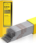 E7018 Low Hydrogen Carbon Steel Welding Rods One Eighth Inch Diameter Five Pound Pack Pro Grade All Position Arc Electrodes For AC Or DC Reverse Polarity Delivers Xray Weld Quality box and rods