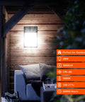 Outdoor Dusk To Dawn LED Wall Pack Light With Photocell 28W Equivalent To 150 To 250W 3000 Lumens 5000K Daylight 100 To 277V illuminating patio