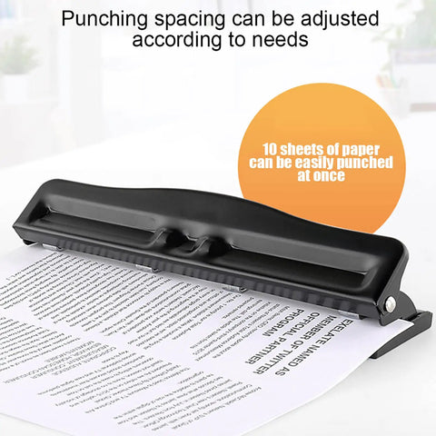 Ultra Compact 4 Hole Paper Punch For A4 Refills 6mm Hole Diameter 10 Sheet Capacity Portable Manual Desk Puncher for everyday use
