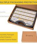 Heavy Duty Flange Bolt Kit 528Pcs M5 M6 M8 M10 8.8 Pro Grade with nuts in durable case inside a brown Kraft box