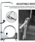 2.5 Inch Exhaust Clamps With Hanger For Car Exhaust System showing adjustable 360° rotating muffler clamp for 2.48 to 2.64 inch pipes