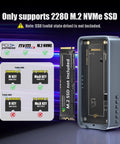 Hella Fast Eighty Gbps M Two Nvme Ssd Enclosure Compatible With Thunderbolt Three And Usb Four showing SSD compatibility guide.