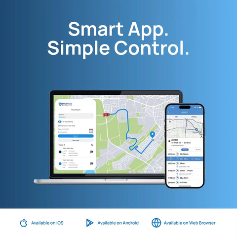Smart app dashboard displaying location tracking for Keep Tight Tabs On Your Ride With This Hardwired Real Time GPS Tracker Using Reliable 4G Cellular Networks For Dead Nuts Accurate Location Tracking And Mobile App Dashboard Access.