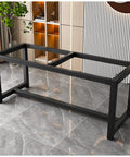 Heavy Duty Steel Table Legs And Removable Metal Frame For Dining Office Coffee Tables Pro Grade DIY Desk Brackets black frame angle view