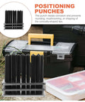 28 Piece Cylindrical Steel Punch Set With Positioning Punches for machine tool maintenance and DIY projects in toolbox display