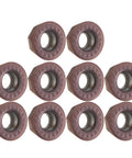 10PCS Fafeicy Round Carbide Milling Inserts Clip Turning Tool For Lathe And Milling Machine Steel Wood Mdf Acrylic Cutting Solid Durability. Close-up view of round carbide inserts for precise machining.
