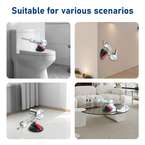 Kickin 65Mm Stroke Electric Telescopic Linear Actuator With Variable Speed Reciprocating DC Motor Kit mounted in various settings including toilet and wall.