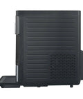 Side view of Snag This No Hassle Countertop Ice Maker That Cranks Out 33 Pounds Of Chewable Nugget Ice Daily with black exterior.