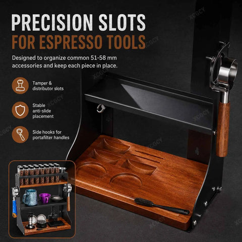 Level Up Your Daily Grind With This Wall Mounted Coffee Bean Storage Tube Set Featuring Twelve Single Dose Espresso Vials Designed To Lock In Flavor And Make Your Home Bar Setup Look Absolutely Crisp with precision slots for espresso tools.
