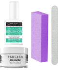 Crystal Clear Nail Repair Kit Snaps Back Broken Or Cracked Nails Fast No Fuss Quick Fix including gel glue resin and dip powder.