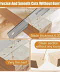 Japanese Hand Saw 6 Inch Double Edge Pull Saw With SK5 Blade 11 Or 17 TPI cutting smooth wood edges without burrs