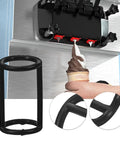 Replacement I Shaped Silicone Sealing Ring for Ice Cream Machine and Soft Serve Maker, showing gasket and installed view.