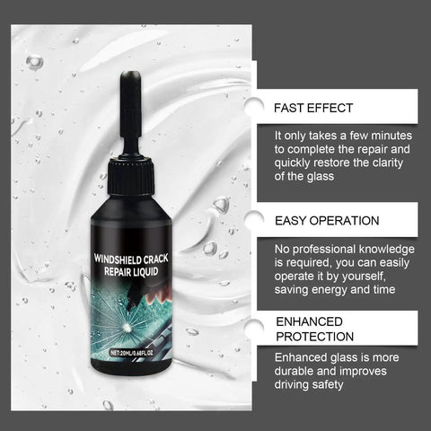Easy Peasy Windshield Repair Kit Quick Fix With Transparent Resin For Chips And Cracks Pro Grade Glass Repair Liquid For Home Roadside Shop And Auto Mechanics That Leaves No Trace And Restores Clarity Fast
