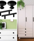 Snag These Solid 30 Pack Cabinet Pulls And Cabinet Knobs Featuring Sleek Matte Black Stainless Steel Finish With Easy Install Drawer Handles For A Quick Kitchen Redo, displaying knobs and pulls.