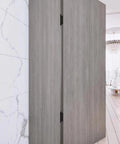 Ultra Thin Hidden Door Hinges Black For Secret Doors Invisible Concealed Butt Hinge installed in wood panel door