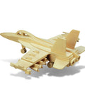 F18 Hornet 3D Puzzle Airplane Model Kit For Kids And Adults Wood Building Craft With 47 Pieces Paint Assemble