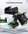 Dual Finder Scope Mount Bracket For Telescopes With Two Finder Bases Aluminum Finderscope Mounting System dimensions shown