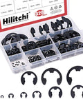 Alloy Steel External E Clip Retaining Ring Set 328 Piece Kit With 14 Sizes From 1.5mm To 15mm For Automotive Machinery And DIY Projects