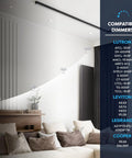 Image showcasing compatible dimmers for 3 Inch Led Regressed Canless Spotlight with sleek square trim and smooth dimming features.