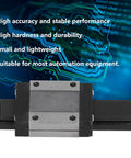 Boss Level Linear Rail Guideway Block for CNC Machines showing high accuracy and stable performance with electronic backdrop.