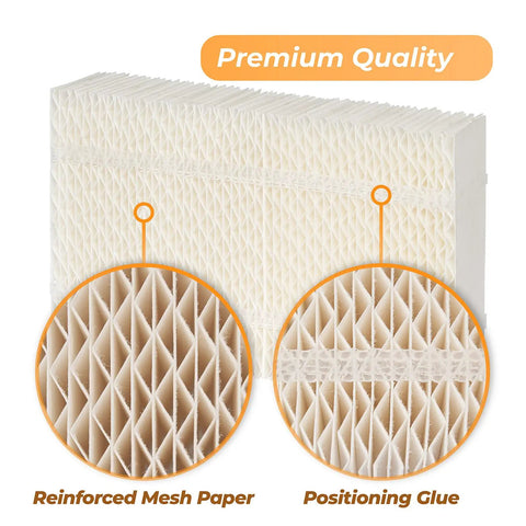 Humidifier Wick Filter Replacement For AIRCARE Essick Air HD1205 HD1211 EA1201 HD12110 Kenmore 14909 14912 32-14912 42-14912 4 Pack Durable Dense Construction With Hot Glue Strips For Better Filtration And Cleaner Mist