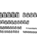 60 Piece Thread Repair Kit With Durable Wire Inserts For Stronger Bolt Connections In Low Strength Materials Easy Fix For Damaged Threads And Uniform Load Distribution, assorted steel inserts