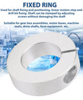 4Pcs Split Shaft Fixing Collar Kit with 1 Inch Bore Aluminum Alloy Screw Clamping Shaft Collars, non-marring design, in use