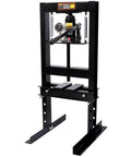 6 Ton Hydraulic Shop Press H Frame With Gauge For Precision Bearing Pressing, Heavy Duty Bending, Adjustable Black Garage Tool