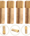 Brass Shelf Pins 4 Pack Anti Loosening Furniture Cabinet Shelf Support Pegs Heavy Duty Antique Style for Wood Shelves