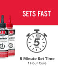 ClearWeld Pro Size Two Part Epoxy That Sets In Minutes Crystal Clear Bond For Metal Tile Glass Ceramic And Plastics