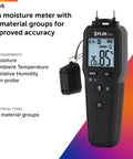 Pin Moisture Meter With Bluetooth For Instant Data Sharing Via Mobile App, Rugged Pin Probe, Waterproof Body, Real Time Readings