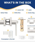 Three Pack Satin Nickel Privacy Door Levers For Interior Doors Bedroom And Bathroom Handleset With Privacy Lock set components