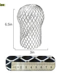Six Pack Downspout Guard Filter Set Aluminum Gutter Strainer Mesh Screens Expandable Downspout Protector, 6.5in by 3in