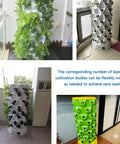Vertical Hydroponics Tower Kit With 10 Tiers For Indoor Garden Enthusiasts Dope Modular Stackable System in use.