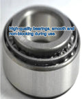 Five Pack Portable Unpowered Conveyor Roller Replacement Set For Stainless Steel Track Movement, Heavy Duty Rollers In 25mm, 32mm, 38mm, And 50mm Diameters With 8mm Or 12mm Shafts, close-up bearing