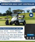 Plug And Play Golf Cart Controller 48V 400A Direct Replacement for Star EV Classic, installed in a golf cart on the course.