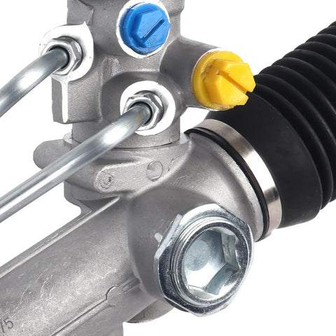 Close-up of Power Steering Rack And Pinion Assembly For 1999 To 2006 Chevy Silverado 1500 And 2007 Silverado 1500 Classic