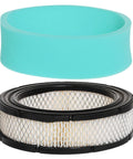 Pack Of Round Air Filter Cartridge And Pre Filter Replacement For Twin Cylinder OHV 16HP Vanguard Engine shown separately