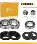 Rear Differential Bearing Seal Kit For Honda Rancher 420 4x4 And Rubicon 500 520 2015 2024 with durable seals