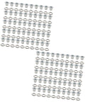 100 Piece Round Metal Eyelets Kit For Leather Crafting, Scrapbooking, Jewelry Making, Canvas Bags And Sewing, Iron Grommets Fasteners, White Finish, Durable, Easy Install, All In One Grommet Set For DIY Projects 8mm