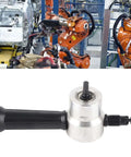 Pro Grade Double Head Metal Nibbler Cutter for sheet metal and aluminum, shown with detachable handle and drill compatibility, ideal for auto body projects.