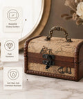 Decorative box with small swing arm latch sets for wooden boxes and jewelry boxes metal clasp with mounting screws