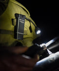 ClipMate EDC Ready Hands Free Clip On Light With White And Red LEDs, Rechargeable, on tactical gear illuminating action