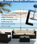 3 Inch Adjustable Patio Furniture Clips 4 Pack For Sectional Couches Adjustable Up To 2.36 Inches Outdoor Rattan Wicker Sofa Connectors