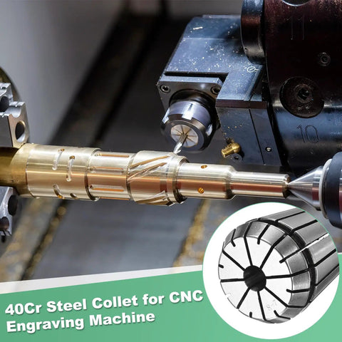 ER32 Spring Collet Chuck For CNC Milling And Lathe Tools, 8mm Clamping Diameter, 40Cr Steel, Durable Dope Engraving And Drilling