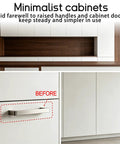 Kitchen cabinets before installing 52 Pack Magnetic Push Latches for Cabinets and Drawers, 2.83 Inch Gray Push to Open Hardware